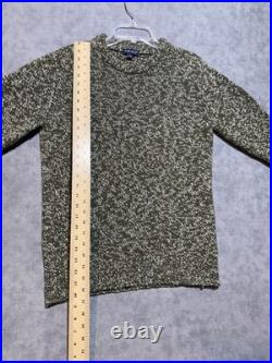 Peter Millar Crown Crafted M Cashmere Fisherman's Sweater $698 Olive Branch-645