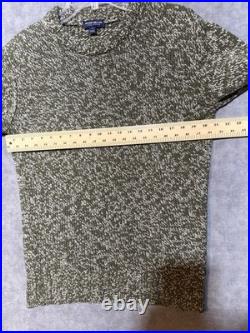 Peter Millar Crown Crafted M Cashmere Fisherman's Sweater $698 Olive Branch-645