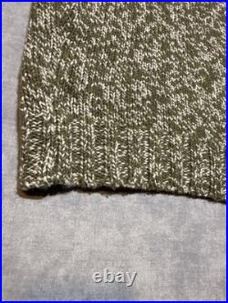 Peter Millar Crown Crafted M Cashmere Fisherman's Sweater $698 Olive Branch-645