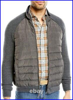 Peter Millar Crown Elite Wool Puffer Goose Down Jacket Mens Medium NWT $295.00