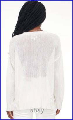Pistola Elyse Sweater Vanilla Distressed Pistola Elyse Sweater Vanilla Distressed