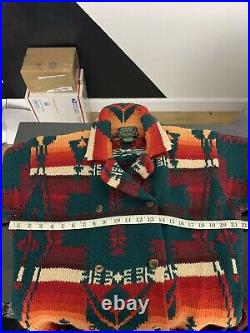 Polo Country Ralph Lauren Southwestern Sweater Peacoat Aztec RRL Beacon VTG Belt