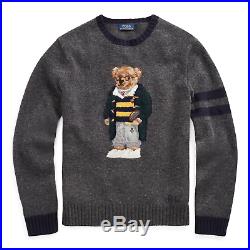 Polo Ralph Lauren 50th Anniversary Wool Football Rugby Bear Sweater New $398