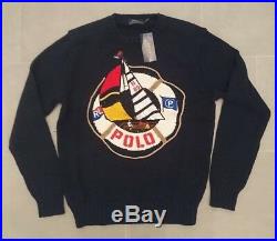 Polo Ralph Lauren CP-93 Sailboat Sweater Size M Regatta Sailing 1992 Knit