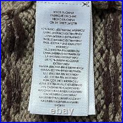 Polo Ralph Lauren Cardigan Sweater Shawl Fair Isle Nordic Knit Merino Women's M