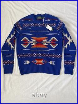 Polo Ralph Lauren Country Aztec Navajo Knit Wool Jumper Sweater Medium BNWT