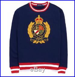 Polo Ralph Lauren Crest Sweatshirt Sweater Navy Gold Men's Medium