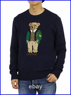 Polo Ralph Lauren Crew Neck Polo Bear Sweater Pullover Limited Navy