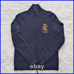 Polo Ralph Lauren Driver's Knit Sweater Navy 90s Vintage Used