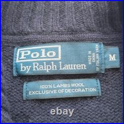 Polo Ralph Lauren Driver's Knit Sweater Navy 90s Vintage Used