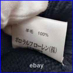 Polo Ralph Lauren Driver's Knit Sweater Navy 90s Vintage Used