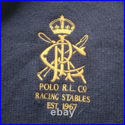 Polo Ralph Lauren Driver's Knit Sweater Navy 90s Vintage Used