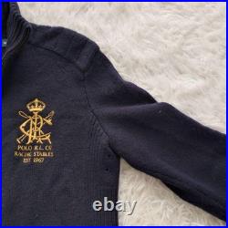 Polo Ralph Lauren Driver's Knit Sweater Navy 90s Vintage Used