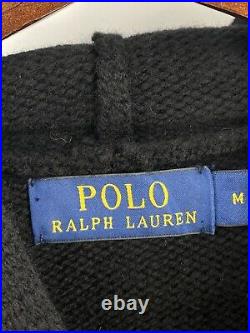 Polo Ralph Lauren Fancy Bear Hoddie Sweater Wool Cashmere Blend M NWT