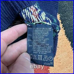 Polo Ralph Lauren Jumper Sweater Vest Fair Isle Silk Linen Cashmere, Mens Medium