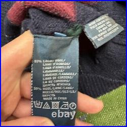 Polo Ralph Lauren Knit Jumper Sweater, Argyle Lambswool, Size Mens Medium