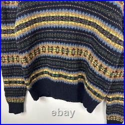 Polo Ralph Lauren Knit Jumper Sweater, Fair Isle, 100% Wool, Mens Medium/Large