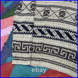 Polo Ralph Lauren Knit Jumper Sweater Fair Isle Rare Mulberry Silk, Mens Medium