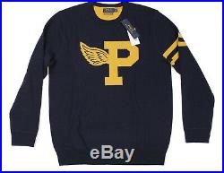 Polo Ralph Lauren Limited P Wing CP 93 Olympic Washable Wool Navy Crew Sweater