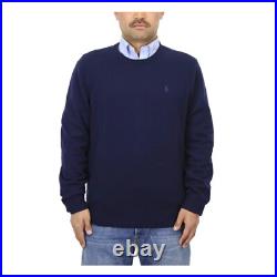 Polo Ralph Lauren Long Sleeve Crewneck Washable Cashmere Sweater Navy