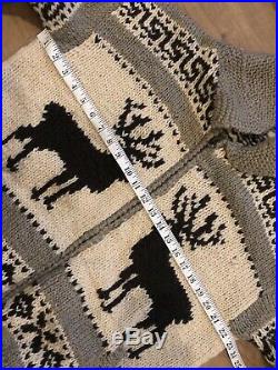 Polo Ralph Lauren Medium Cowichan Sweater Cardigan RRL VTG Southwestern Aztec