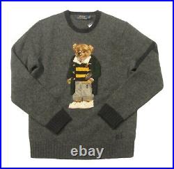 Polo Ralph Lauren Men's Grey Polo Bear Wool Pullover Sweater $398