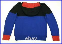Polo Ralph Lauren Men's M 1992 P Racing Color Block Hybrid Cotton Hoodie Sweater