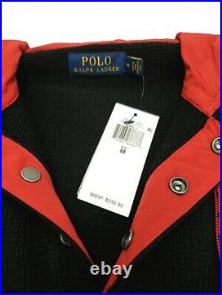 Polo Ralph Lauren Men's M 1992 P Racing Color Block Hybrid Cotton Hoodie Sweater
