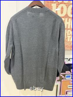 Polo Ralph Lauren Men's Merino Wool Cardigan Sweater Size M Charcoal Gray NWT