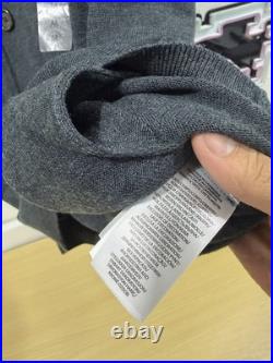 Polo Ralph Lauren Men's Merino Wool Cardigan Sweater Size M Charcoal Gray NWT