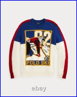 Polo Ralph Lauren Men's Polo Ski Wool-Blend Knit Crewneck Sweater Size Medium