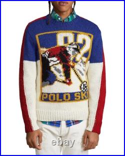 Polo Ralph Lauren Men's Polo Ski Wool-Blend Knit Crewneck Sweater Size Medium