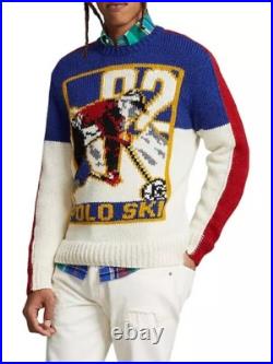 Polo Ralph Lauren Men's Polo Ski Wool-Blend Knit Crewneck Sweater Size Medium