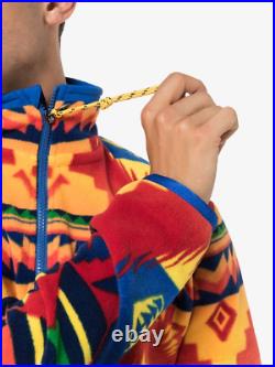 Polo Ralph Lauren Mens Southwestern Aztec Fleece Geometric Print Sweater-Size M