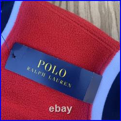 Polo Ralph Lauren Mens Sweater Red Size Medium Fleece Jumper USA