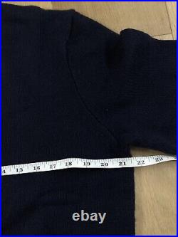 Polo Ralph Lauren Preppy Bear Navy Wool Sweater, Medium