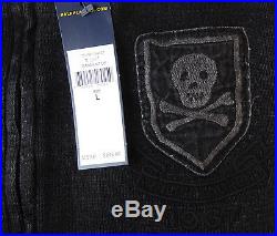 Polo Ralph Lauren Skull & Bones Baseball Jacket Sweater $245 NY New York Rugby