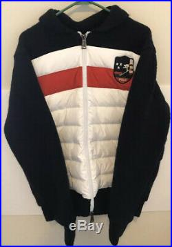 Polo Ralph Lauren Sweater Down Puffer Jacket Downhill Suicide Ski 92 Size Medium