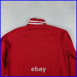 Polo Ralph Lauren Sweater Mens Medium Red Full Zip Sweatshirt Zipper Pocket NWT