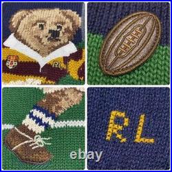 Polo Ralph Lauren Sweater Rugby Kick Bear New and Unused Tagged Size M 202305M