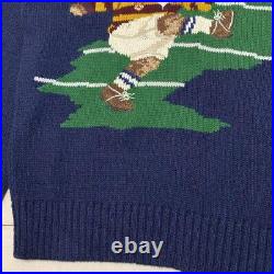 Polo Ralph Lauren Sweater Rugby Kick Bear New and Unused Tagged Size M 202305M