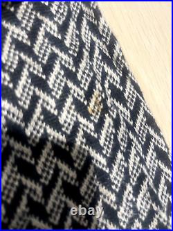Polo Ralph Lauren Sweater Vest Medium Black Grey Fair Isle Linen Jumper Mens