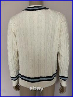 Polo Ralph Lauren The Iconic Cricket Cotton Knitted Jumper Sweater Size M Bnwt