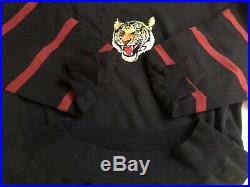 Polo Ralph Lauren Tiger Head Sweater Rings M/L Stadium Pwing 92 93 Bear Rare EUC