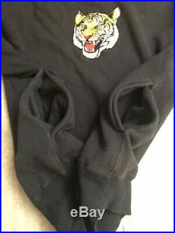 Polo Ralph Lauren Tiger Head Sweater Rings M/L Stadium Pwing 92 93 Bear Rare EUC
