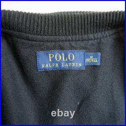 Polo Ralph Lauren Varsity Leather Wool Jacket Rare Size M 0611 Y