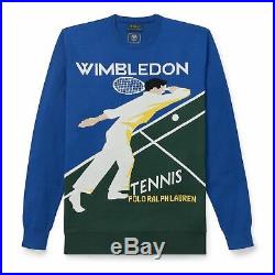 Polo Ralph Lauren Wimbledon Tennis Sweater cp-93 Stadium Vtg Hi Tech Medium M