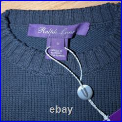Polo Ralph Lauren Women's Purple Label Tuxedo Bear cotton jumper Size Medium