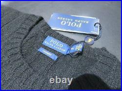 Polo Ralph Lauren Womens Cashmere Jumper Sweater Cable Knit Black kw28 MEDIUM M