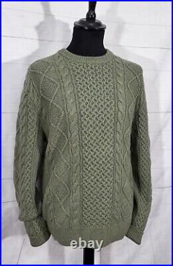 Polo Ralph Lauren chunky cable knit fisherman sweater Jumper pullover size M